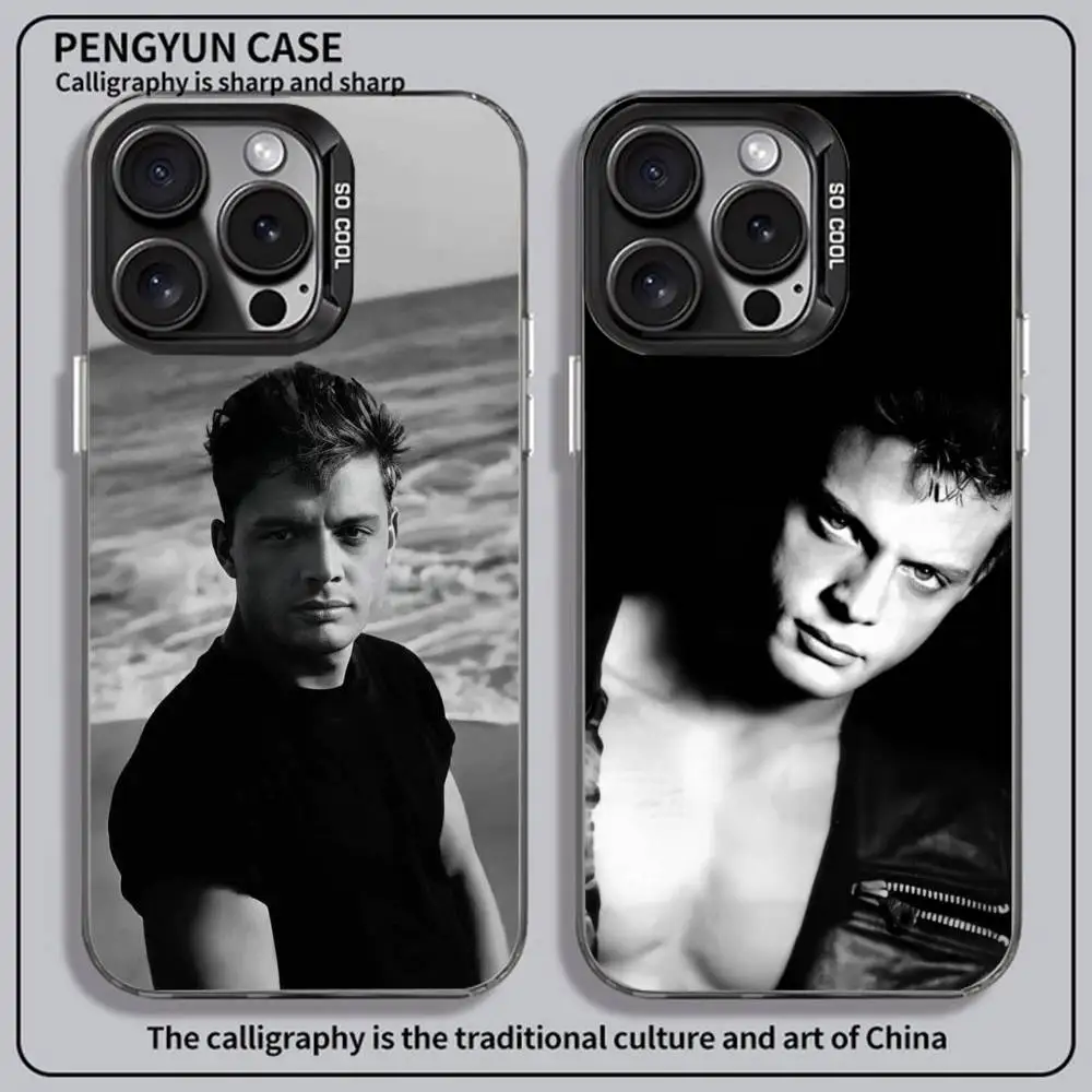 Guapo L-Luis Miguel Singer funda de teléfono para iphone 11 12 13 14 15 16Pro Max Plus protege la cubierta del teléfono chapado