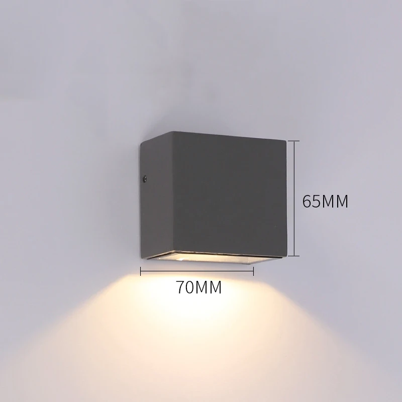 QLTEG 표면 장착 LED 벽 램프, 야외 조명, 방수 IP65 알루미늄 4000k LED 벽 조명, 정원 조명, 5W, 10W