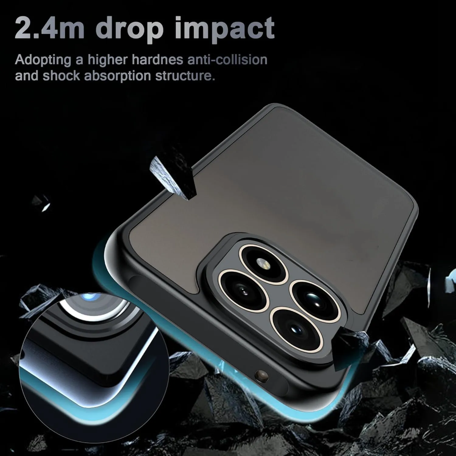 

Frosted Matte Case for Xiaomi Mi 15T Pro 5G Cover Shockproof Translucent Skin-Touch Hard Back Shell Frame Fundas