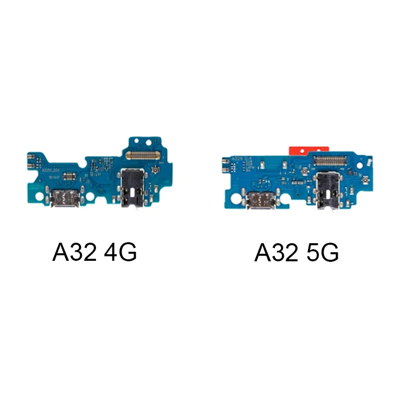 USB شاحن حوض موصل لسامسونج غالاكسي A32 4G-A3250 A32 5G-A3260 فليكس كابل شحن ميناء مع جاك