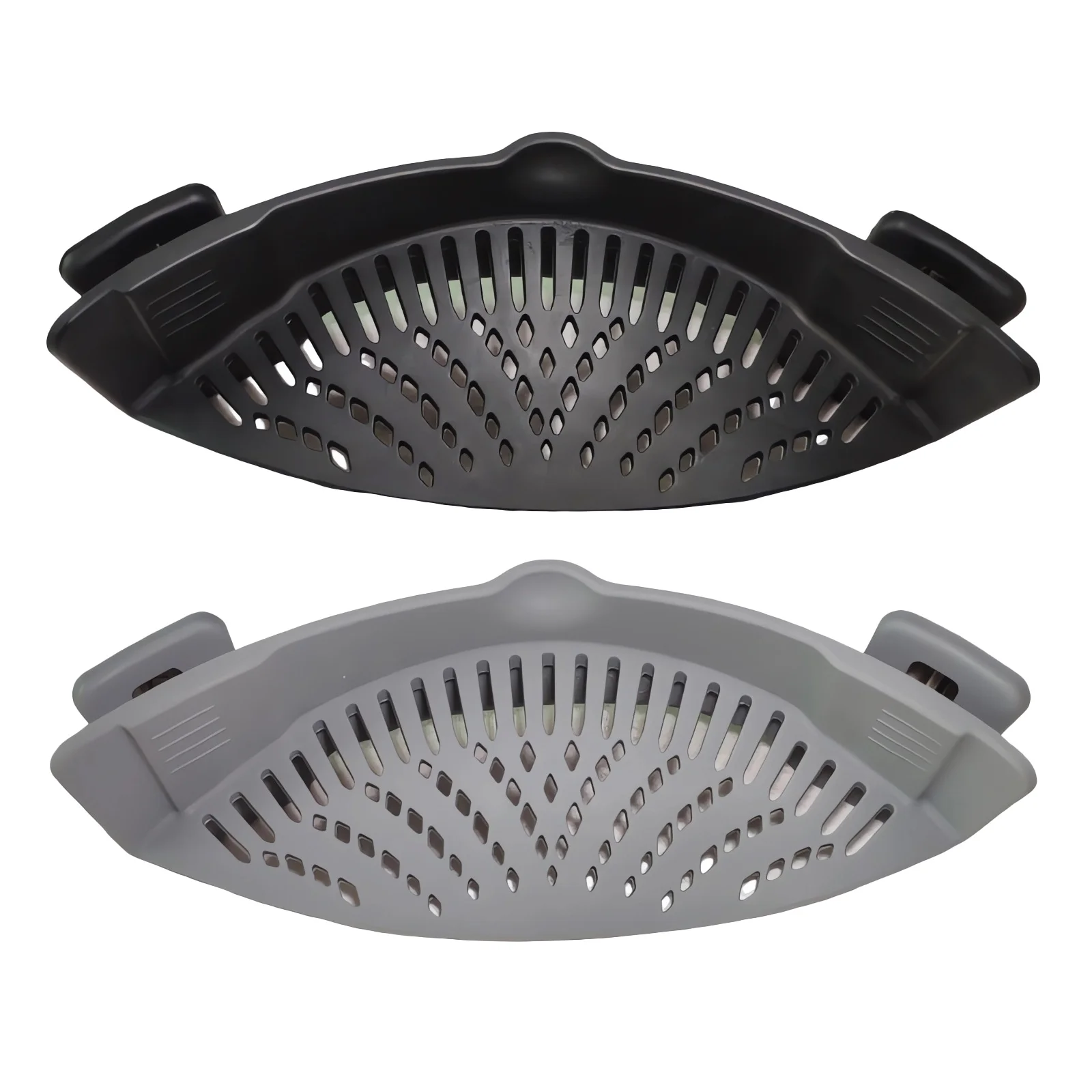 

Universal 2 Pcs Silicone Clip-on Pan Pot Strainer Anti-spill Pasta Pot Strainer Food Grade Rice Fruit Colander Strainer