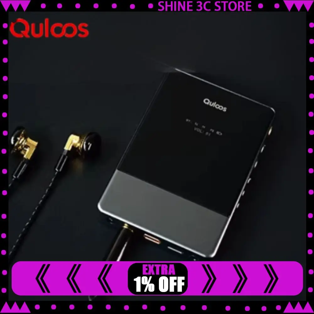 QULOOS MUB1 Bluetooth Protable USB DAC Headphone Amplifier AMP 4*CS43131chips Super-High Gain PCM384 DSD256 LDAC/APTX 3.5/4.4mm