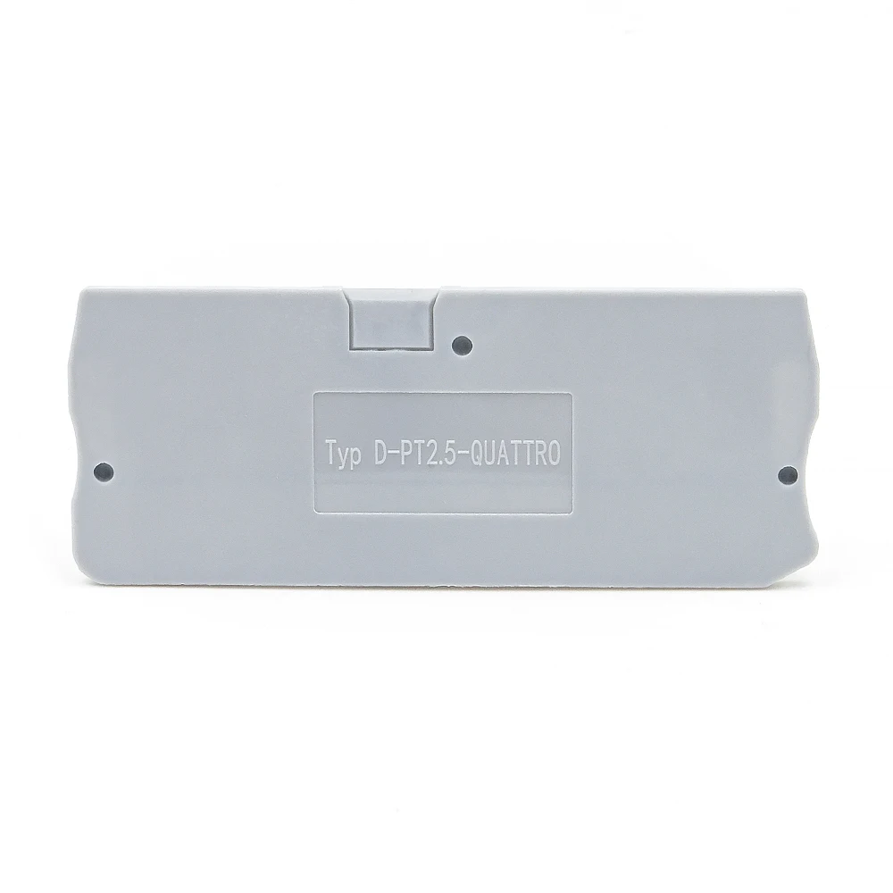 100pcs Bulk Pack D-PT2.5-QUATTRO Terminating Bracket Compact 5.2mm M3 Screw Fixing Electrical Insulation Barrier