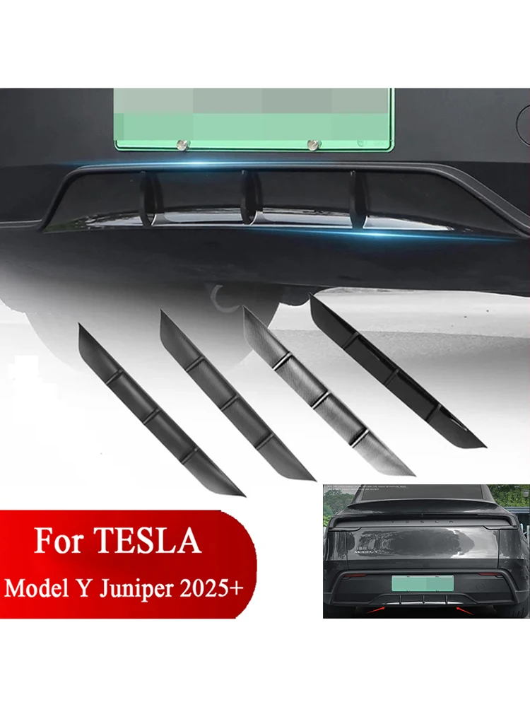 Diffuseur de pare-chocs arrière avec plaque de lancement pour Tesla Model Y Juniper 2025 2026 sans perçage, accessoires de décoration