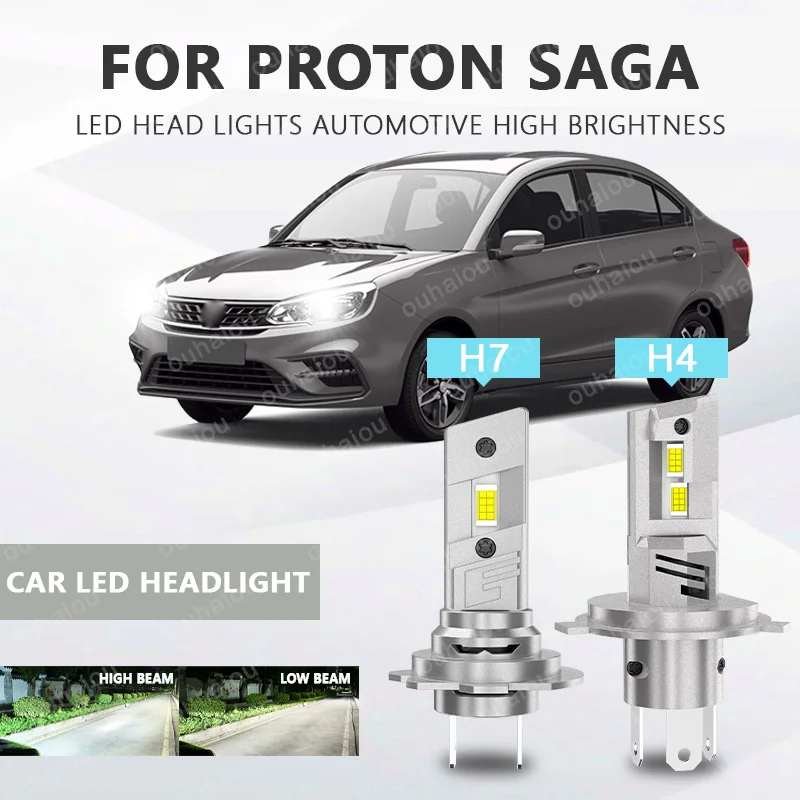 

FOR [PROTON] Saga LED bulb car headlight with heat sink LED headlight H4 Light LED Chips Head Lamp