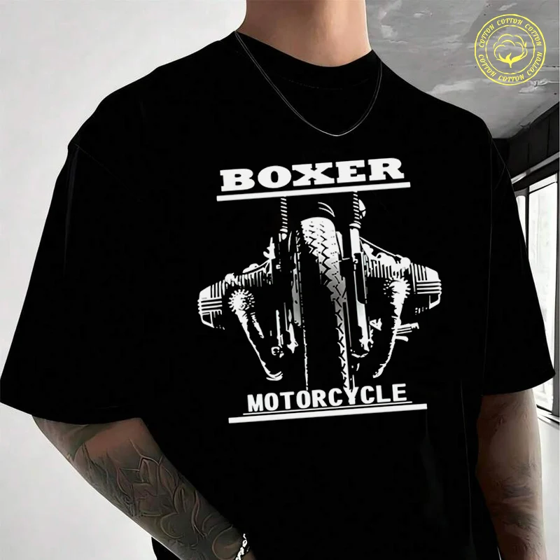 

Men's Moto T-Shirt Boxer Motorcycle Graphic Fashion Casual Street Style Suitable For Travel And Sports Tee