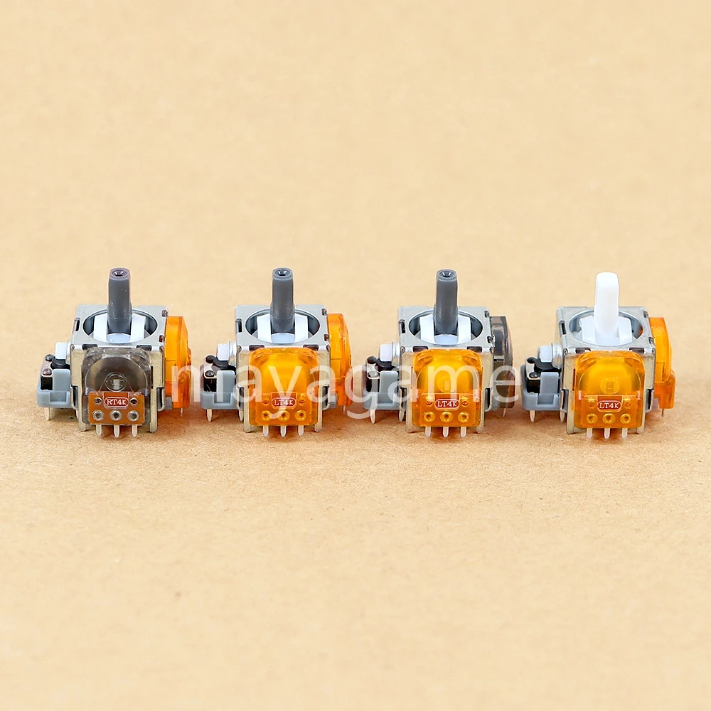 1pc Orange TMR Electromagnetic Joystick for PS4 PS5 Xbox One Series Switch Pro Controller 3D Analog Rocker Thumbstick