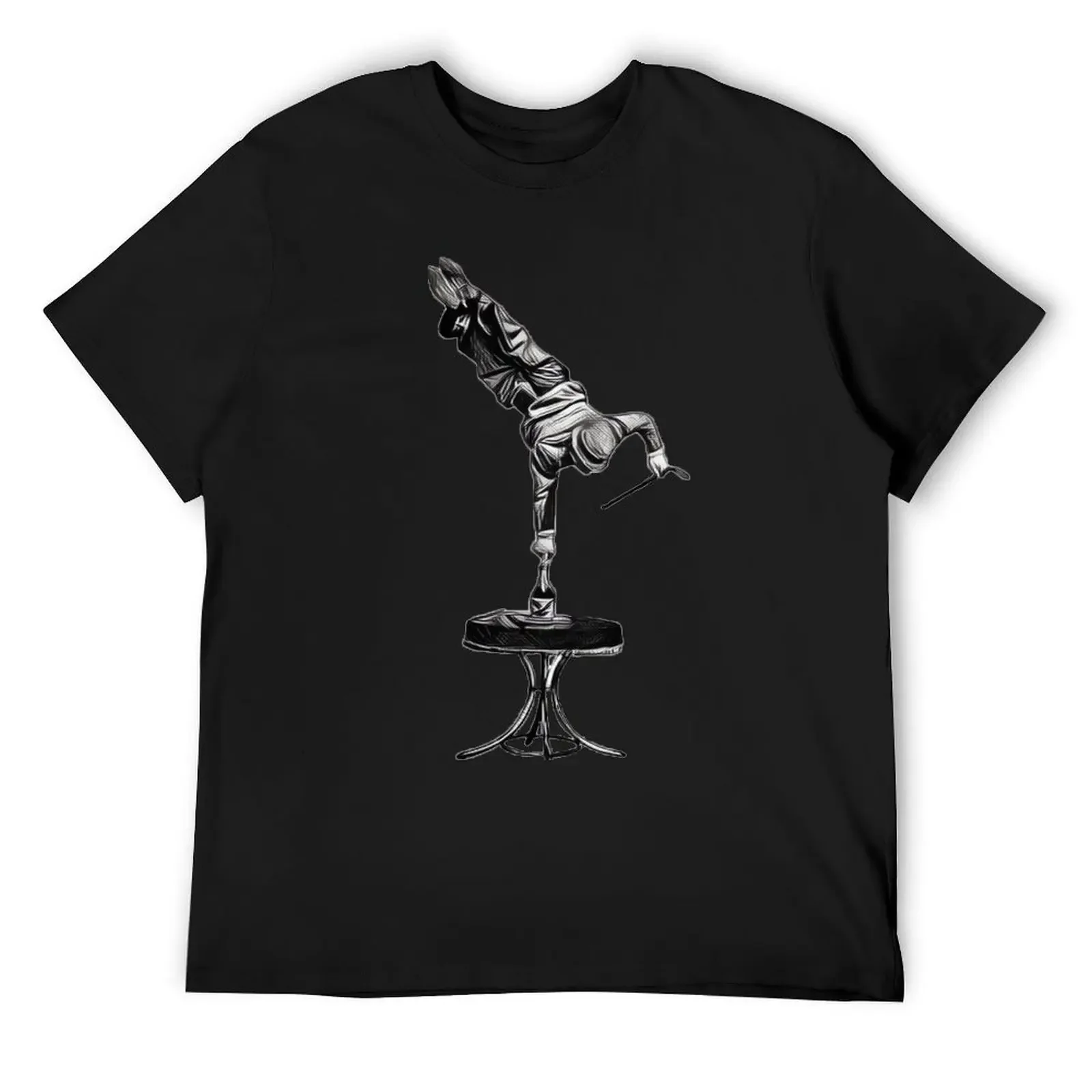 

Handstand Gentleman I Circus I Acrobat I Pencil drawing T-Shirt kawaii clothes anime tshirt Men's clothing