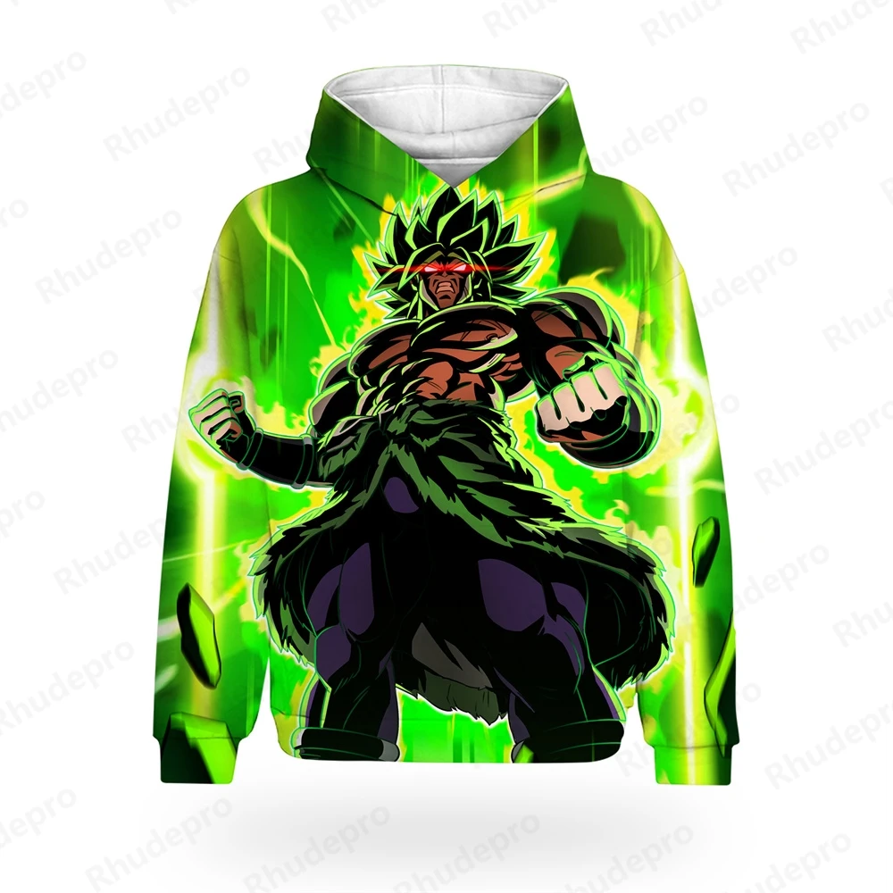 Autumn 2024 Hot Men Dragon Ball Goku All Over 3D Print Cosplay Children Street Hoodie Unisex Large Size Top Long Sleeve