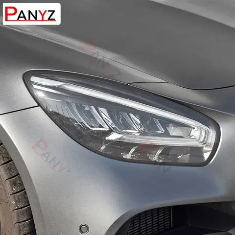 자동차 헤드 라이트 보호 필름 메르세데스 벤츠 AMG GT 2015-Present GT63 쿠페 4 도어 액세서리 용 투명 검정색 TPU 스티커