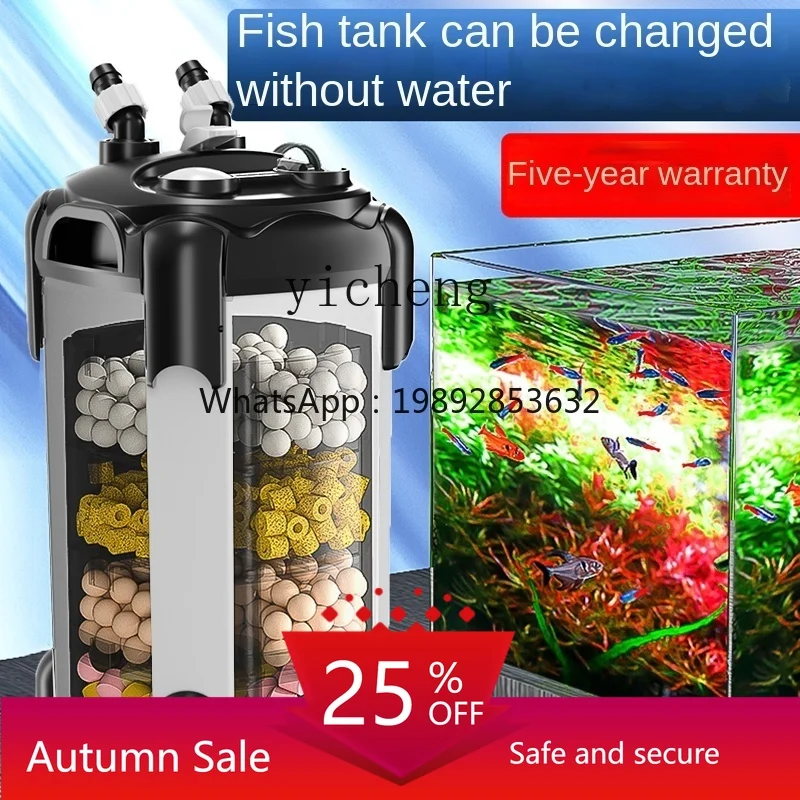 

filter barrel external fish tank filter water circulation oxygenation