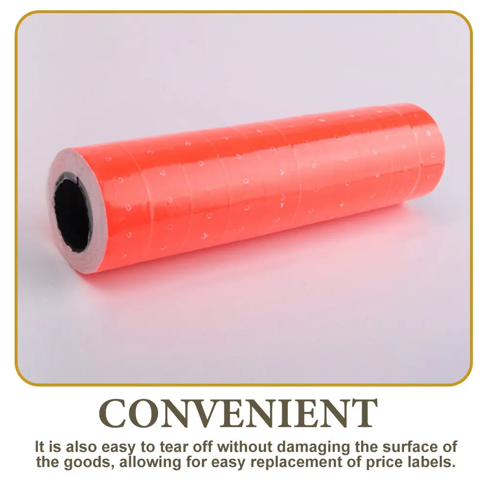 

10 Rolls Sticky Price Label Sticker Blank Price Labels Adhesive Paper Tags for Supermarkets Retail Pricing Blank Stickers