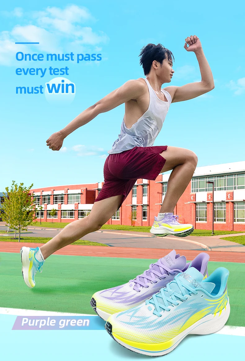 ONEMIX Beam Training Running Shoes for Men And Women Breathable Summer Sport Jogging Shoes Full Sole Nylon Plate for Training
