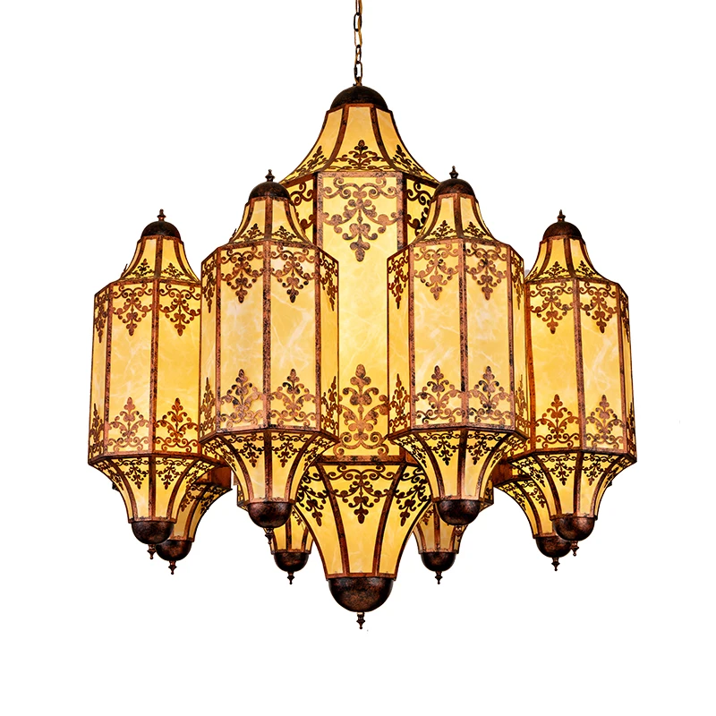 

Thai chandelier restaurant box lobby club living room bed and breakfast cafe retro lamps