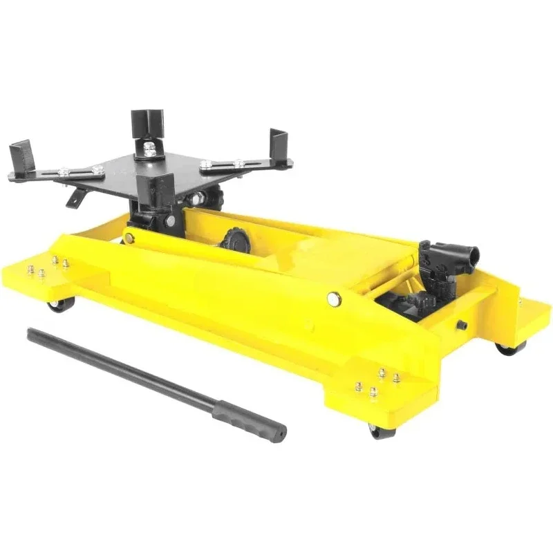 Low Profile Transmission Floor Jack - 1,000 LBS Lift Capacity - Lift Range 8.5” to 23” - 360 Degrees Pump Handle Rotation