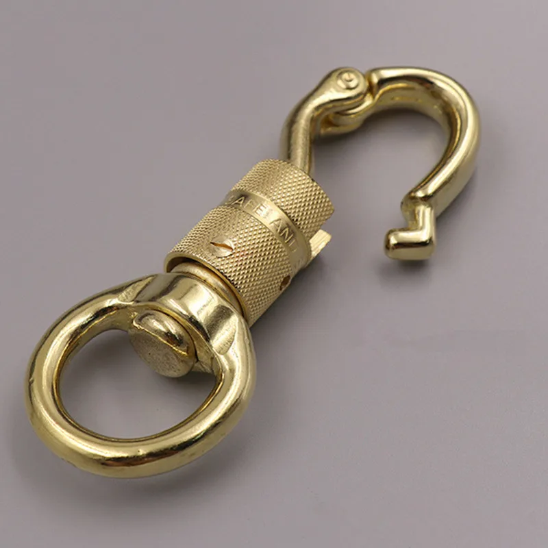 Brass  Decorative Pattern CARABINER Lobster Clasps Swivel Claw Hook Keyring Key Chain Keychain Pendant DIY Accessories