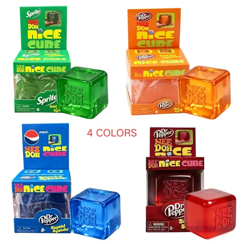 4pcs-needoh-sprite-limited-edition-nice-cube-squish-toy