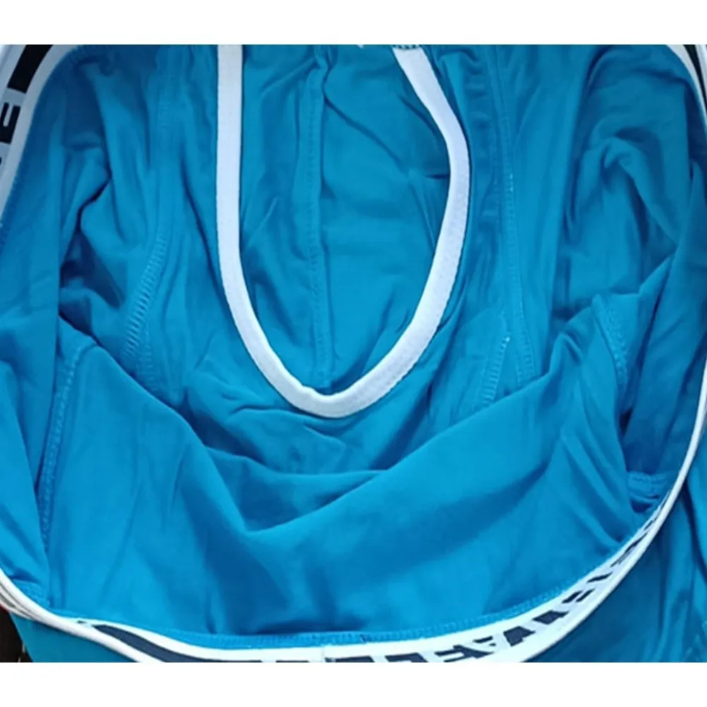 Men Large Separate Pouch Boxer Shorts Long Leg Solid Breathable Sporty Underwear Trunks Daily Classic Mid Waist Male Clothing