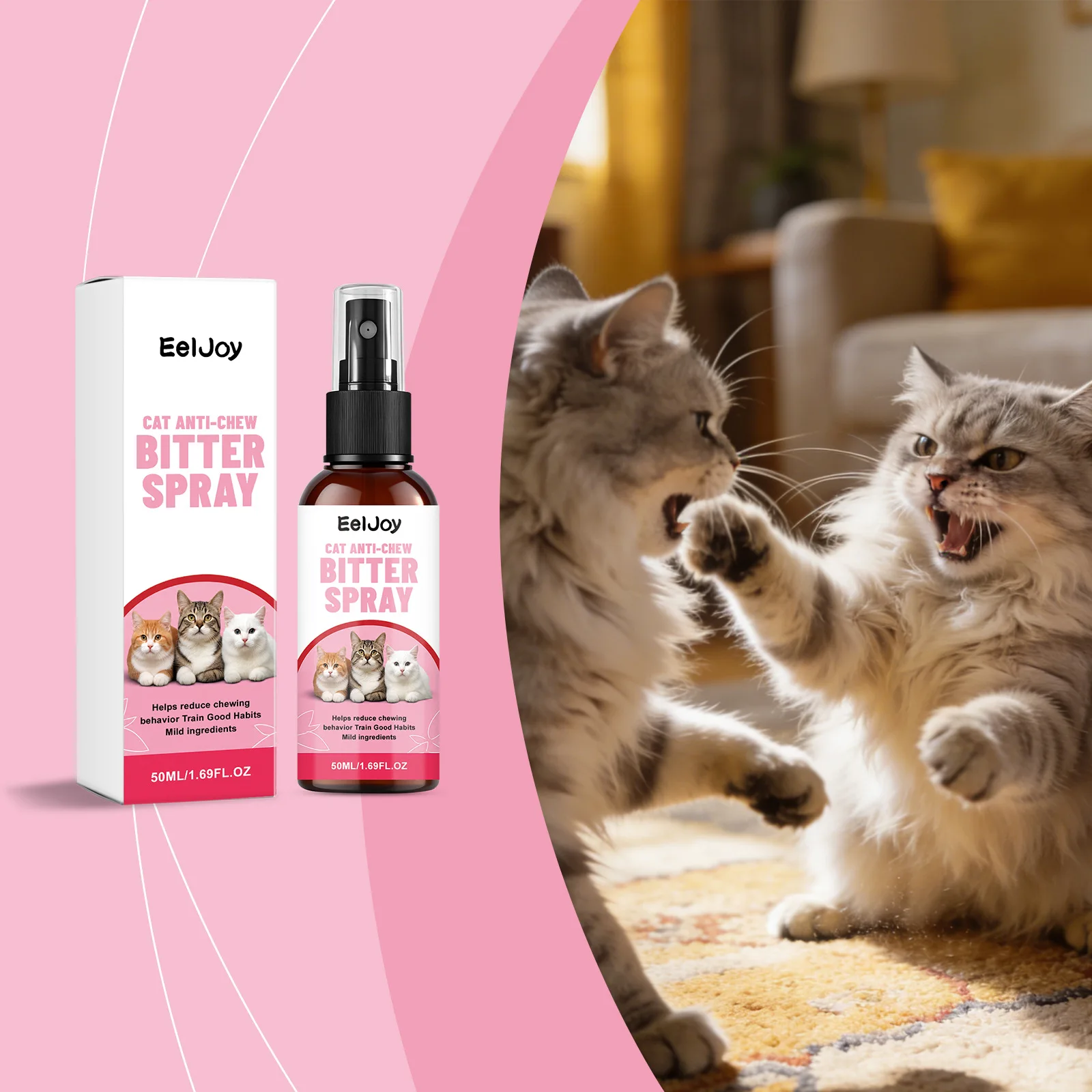 Cat Deterrent Training Spray Anti Scratch Anti Bite For Indoor Sofa Furniture Protect Pet Behavior Correction Supplies Repellent