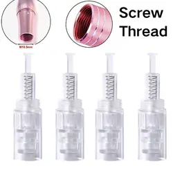 100/50/10pcs12pin/36pin Nano Tip Dermapen Screw Needle Cartridge Microneedling Replacement Microneedle Tattoo Nano Cartridge