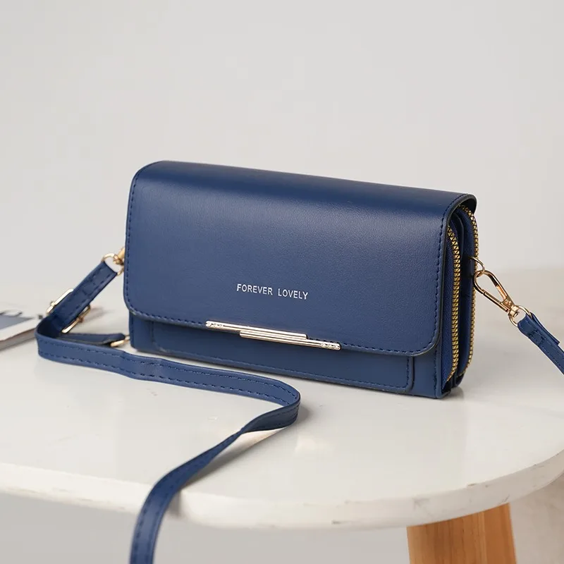 Damen Lange Geldbörse Koreanische Version Umhängetasche Doppelreißverschluss Große Kapazität Clutch-Tasche Schulter-Handtasche Damen Handytasche – Detail 27