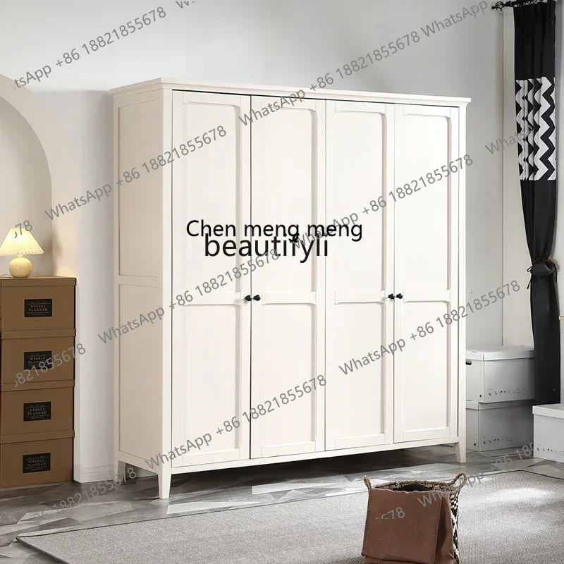 cn8350 LHY zq American Wardrobe White Cloakroom Wardrobe Modern Minimalist Wardrobe Nordic Entry Lux Style