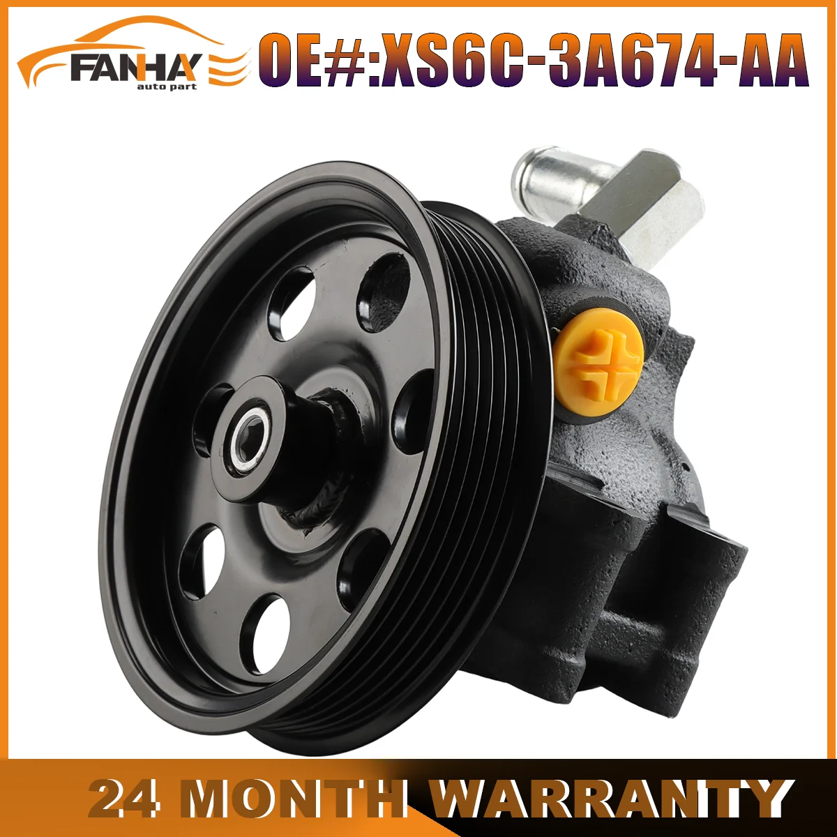 Bomba de dirección asistida XS6C-3A674-AA con polea para Ford Escort 1.6L ZETEC 1998 1999 2000 2001 2002 2003
