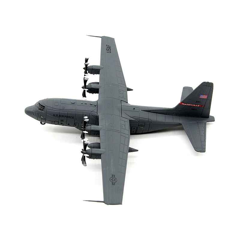 

Diecast Us Air Force C-130H Militarized Combat Hercules Transport Aircraft Alloy Model 1:200 Scale Toy Gift Collection