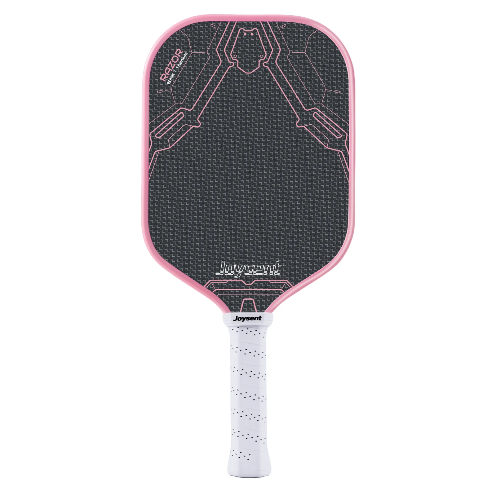

Titanium Fiber Pickleball Paddle AeriFoam EVA PU Core Lightweight Thermoformed Pro Joysent Rebound Enhanced Spin Speed