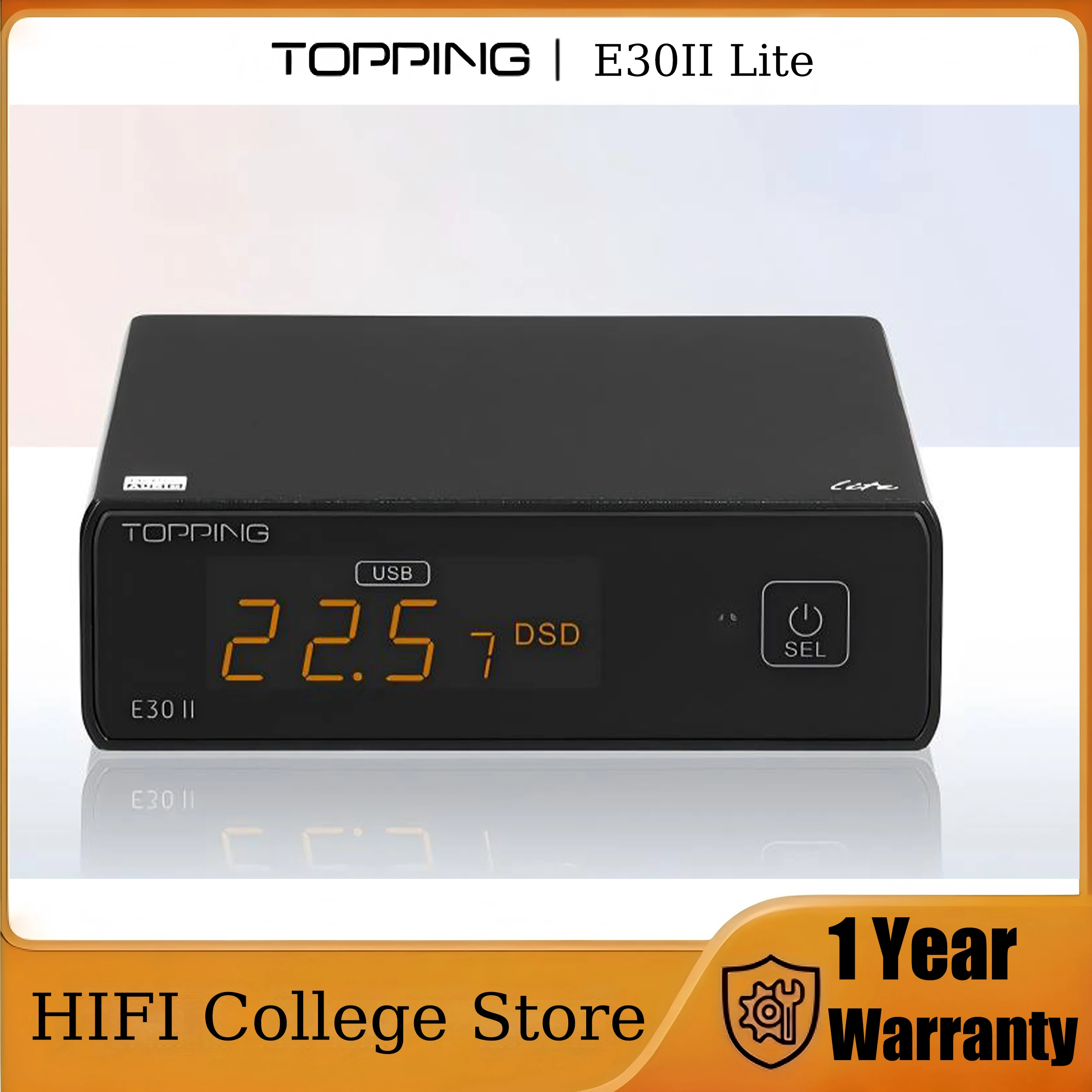 Topping E30 II Lite Desktop Digital Audio Decoder for CD Players Turntables Game Consoles High-Quality Sound Output