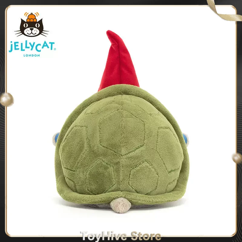 【Na Stanie】Pluszak JellyCat Timmy, ogrodowy gnom, urocza maskotka z niebieskim kapeluszem, dekoracja ogrodowa dla dzieci, fanów, na przyjęcie urodzinowe