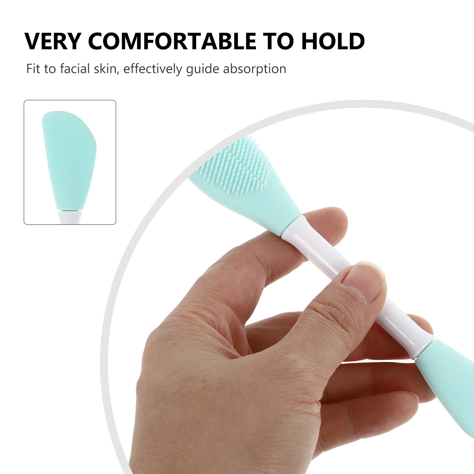 

4 Pcs Silicone Mask Brush Facial Tool Gel Applicator Mud Brushes Making Easy Apply Safe Durable Portable Travel Size Face Care