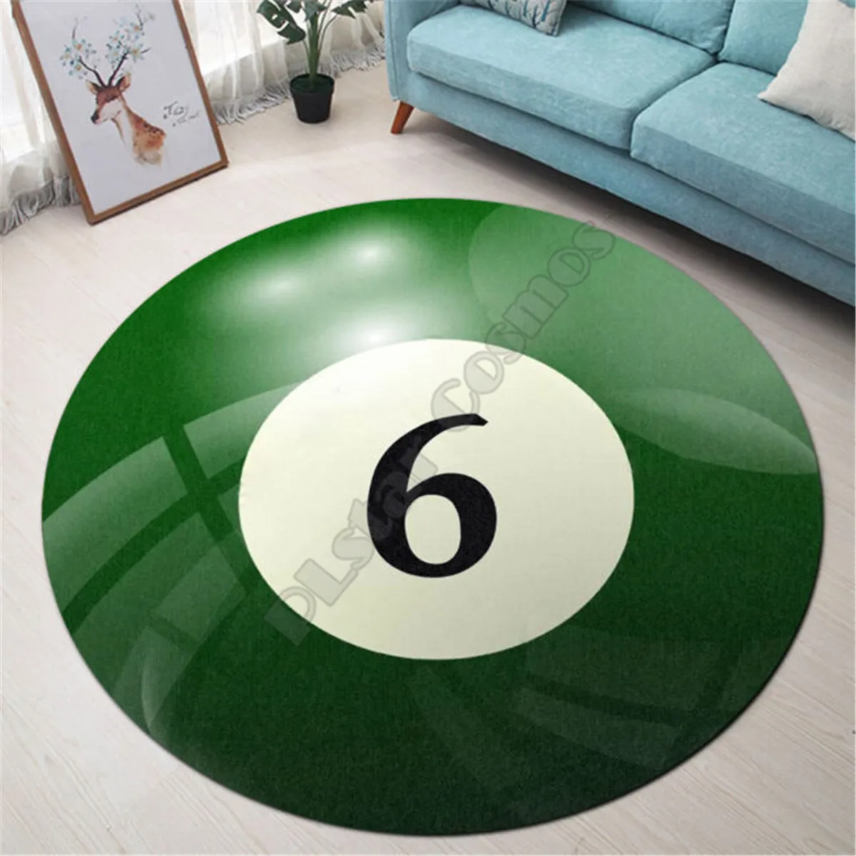 

Love Billiard Balls Sport Premium Round Rug 3D Rug Non-slip Mat Dining Room Living Room Soft Bedroom Carpet 01