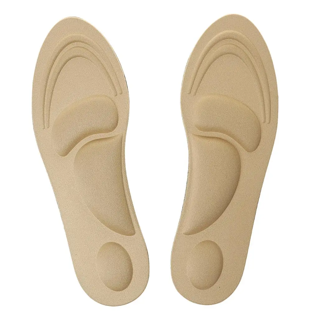 Full Length Relief Insole Flexible Cuttable Arch Insert Pad for Walking Heels Slippers and Sneakers Shoes