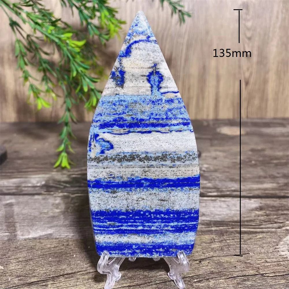 Crystal Natural Lapis Lazuli Tower Free Form Beauty High Quartz Reiki Minerals Gemstone Healing Stripe Home Decoration