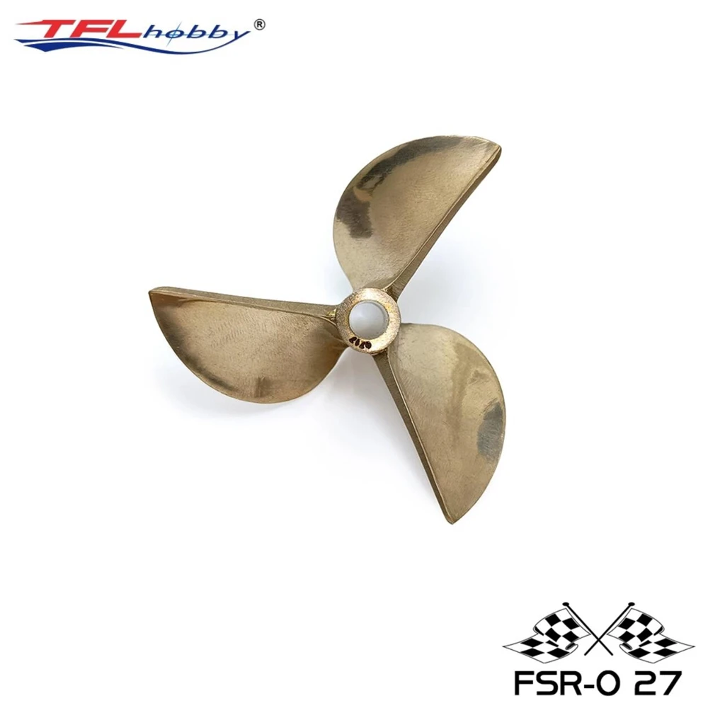 

TFL Genuine Parts! Sport Class High Precision Three-Bladed Propeller Dia=6.35mm D=67mm-72mm Copper Alloy Propeller for RC boat