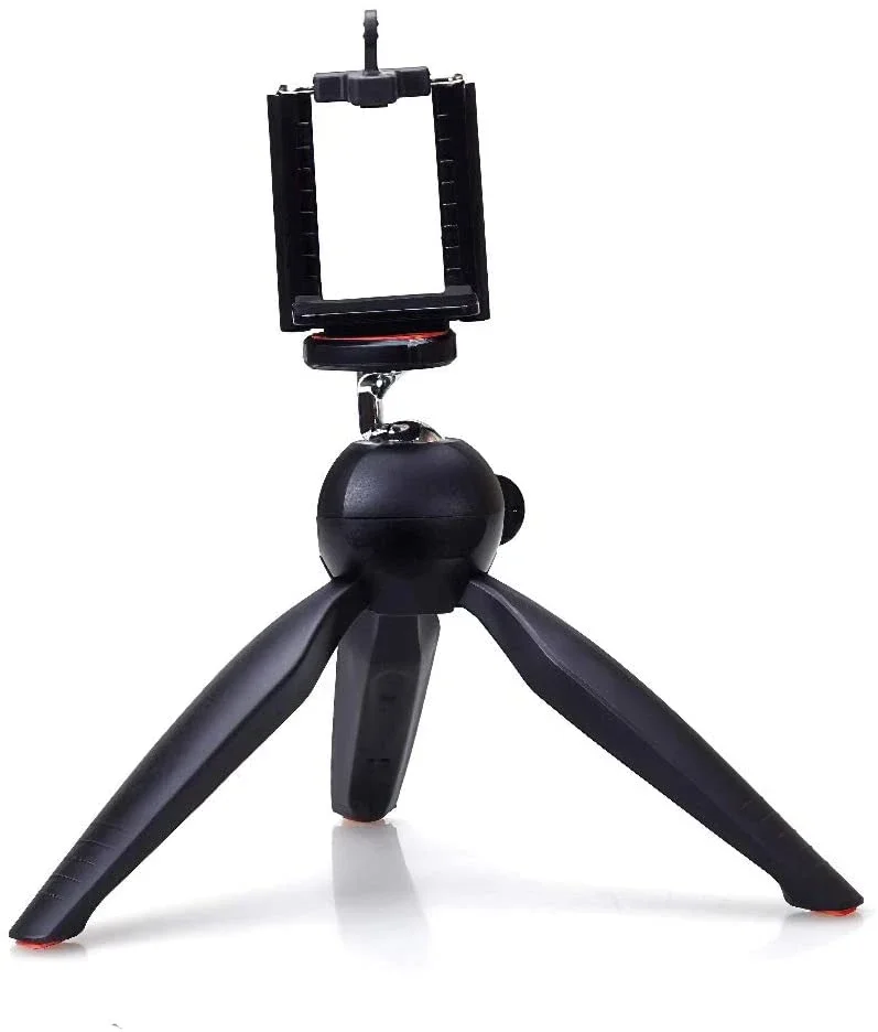 YT-228 YUNTENG 228 Mini Tripod+Phone Holder Clip Desktop Tripod For SLR/Digital Camera Smartphones Mirrorless System Camera