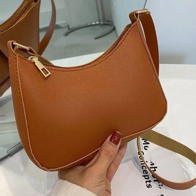 

340D PU Underarm Bag Shoulder Bag Bag with Zipper for Street