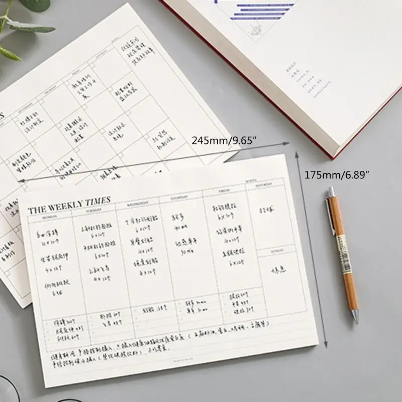 LXAA Buku Catatan Perencana Mingguan untuk Kantor dan Rumah Menyederhanakan Kehidupan Hari Ini 60 Halaman Daftar Tugas
