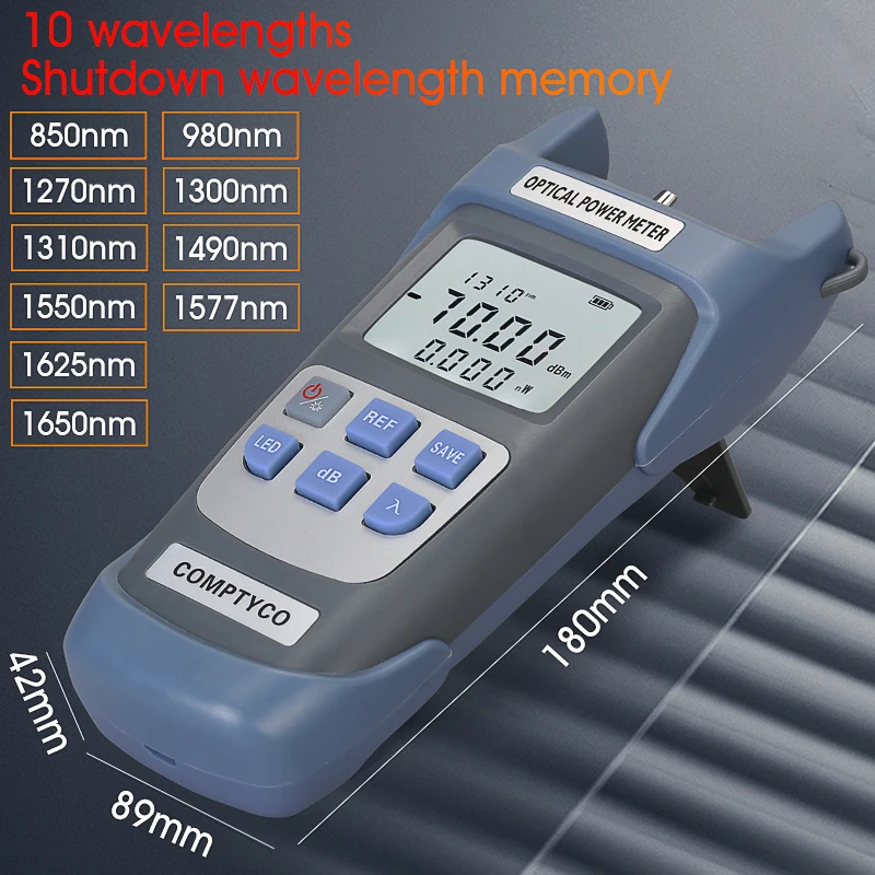 FTTH Fiber Optic Cable Tester Tool Kit (Optional) Optical Power Meter(OPM -70 ~+10dBm)&Visual Fault Locator(30/1/10/20/50mw VFL)