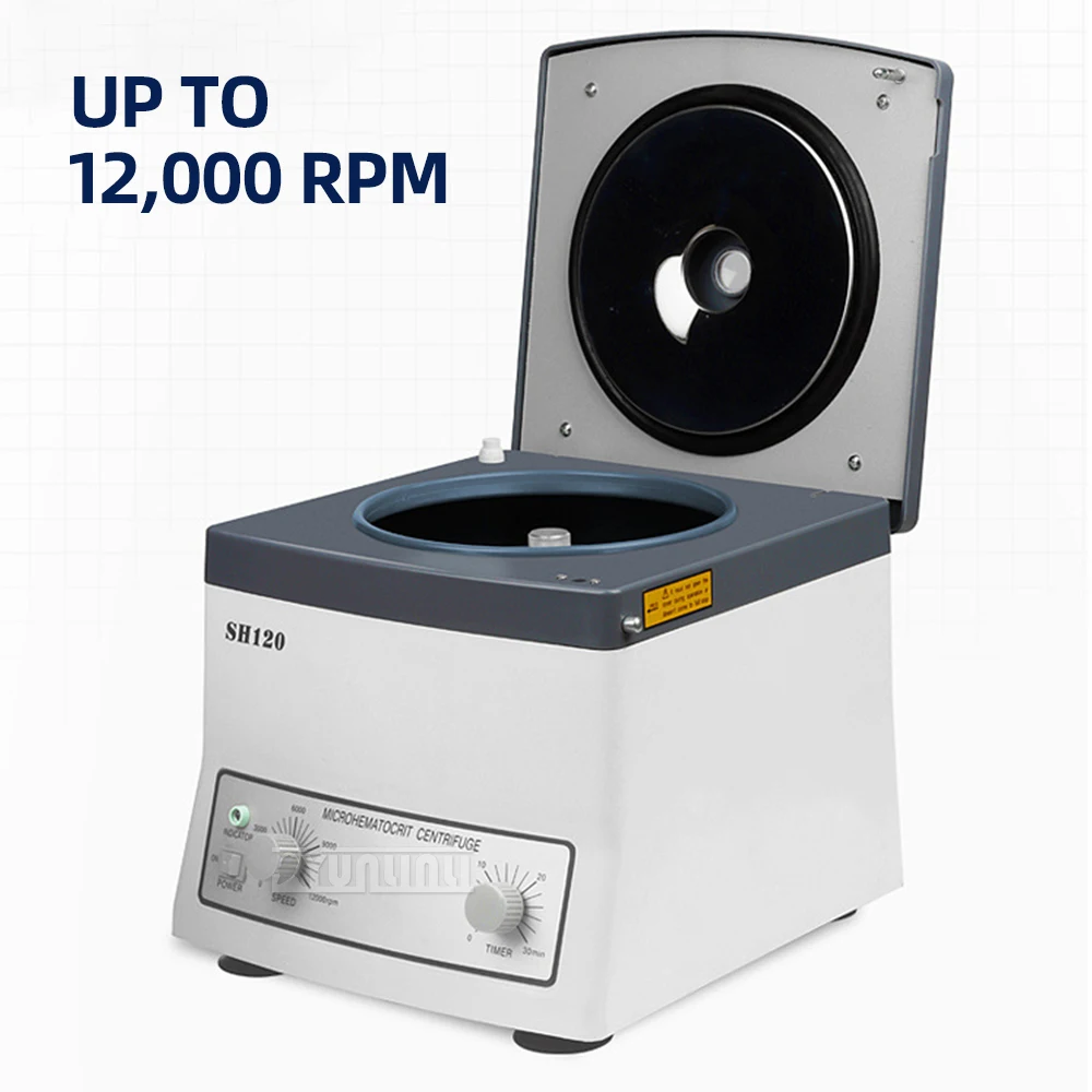 capillary micro Blood Centrifuge Prp Plasma Centrifuge Machine Digital Medical Centrifuge Lab 12000rpm 24 Tube  1.5mm*75mm