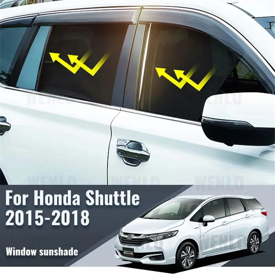 

For Honda Shuttle 2015-2018 Magnetic Car Sunshade Visor Front Windshield Frame Curtain Baby Rear Side Window Sun Shade Shield