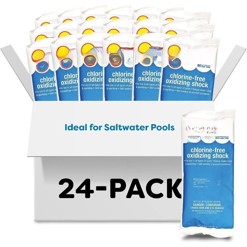 

Шок для бассейна без хлора — быстро растворяющийся, быстродействующий, удароокислитель для бассейнов, спа-салонов и соленого хлора