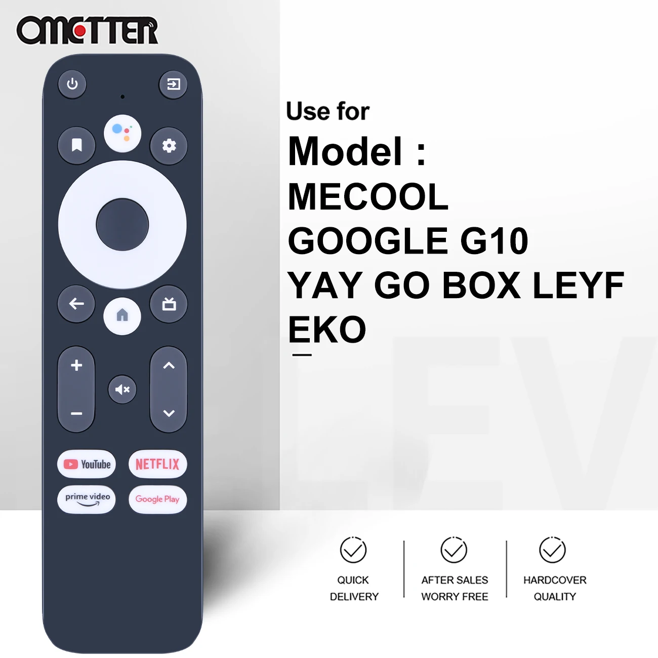 New Voice Remote Control for Mecool KM2 4K Certified Android TV Box Google G10 YAY GO BOX Leyf EKO