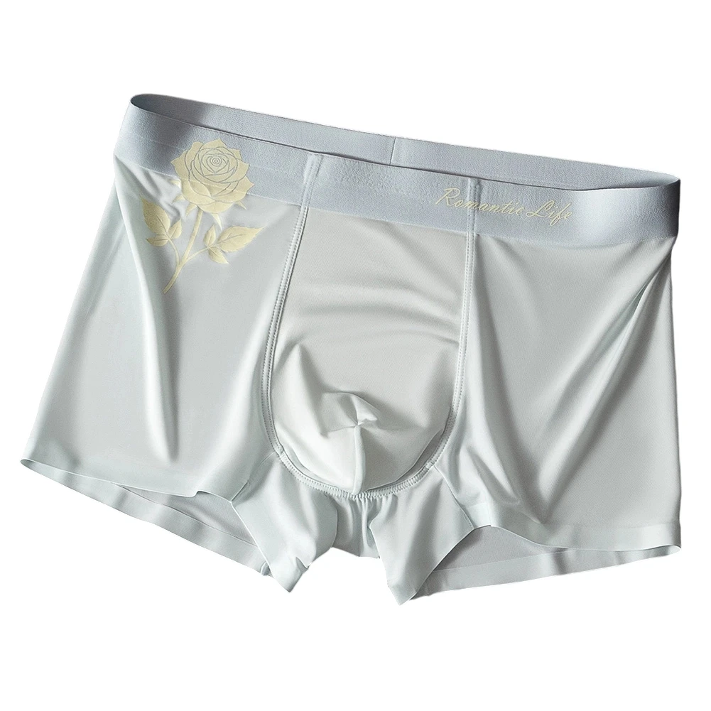 

Men Ice Silk Seamless Lingerie Ultra Hot Ultra-thin Boxer Shorts Underwear Soft Briefs Cool Extreme Men's Panties Breathe Trunks
