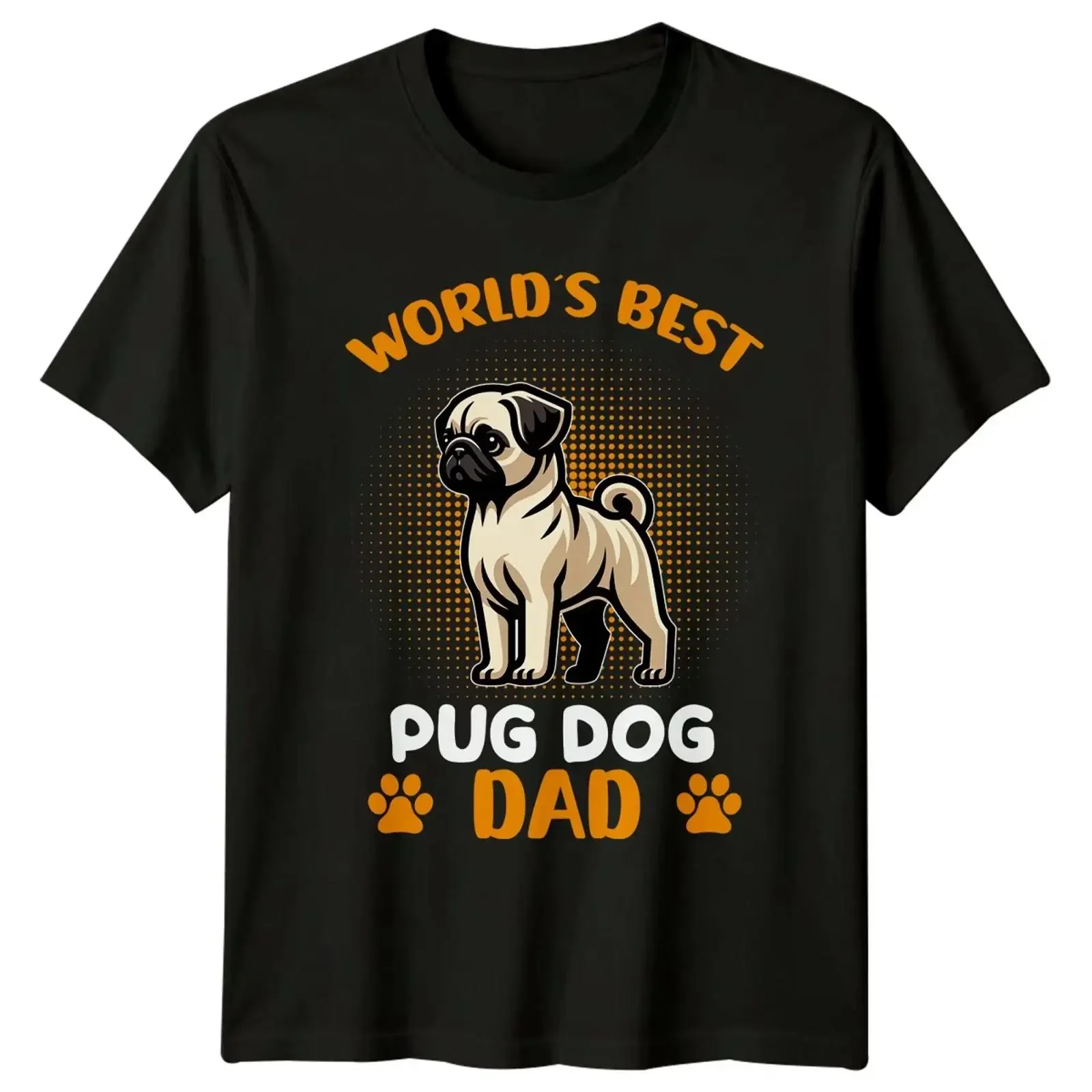 Weltbester Mops Hund Papa Herren T Shirt Haustier Vatertag Geschenk für Ihn vintage Washed streetwear designer clothes
