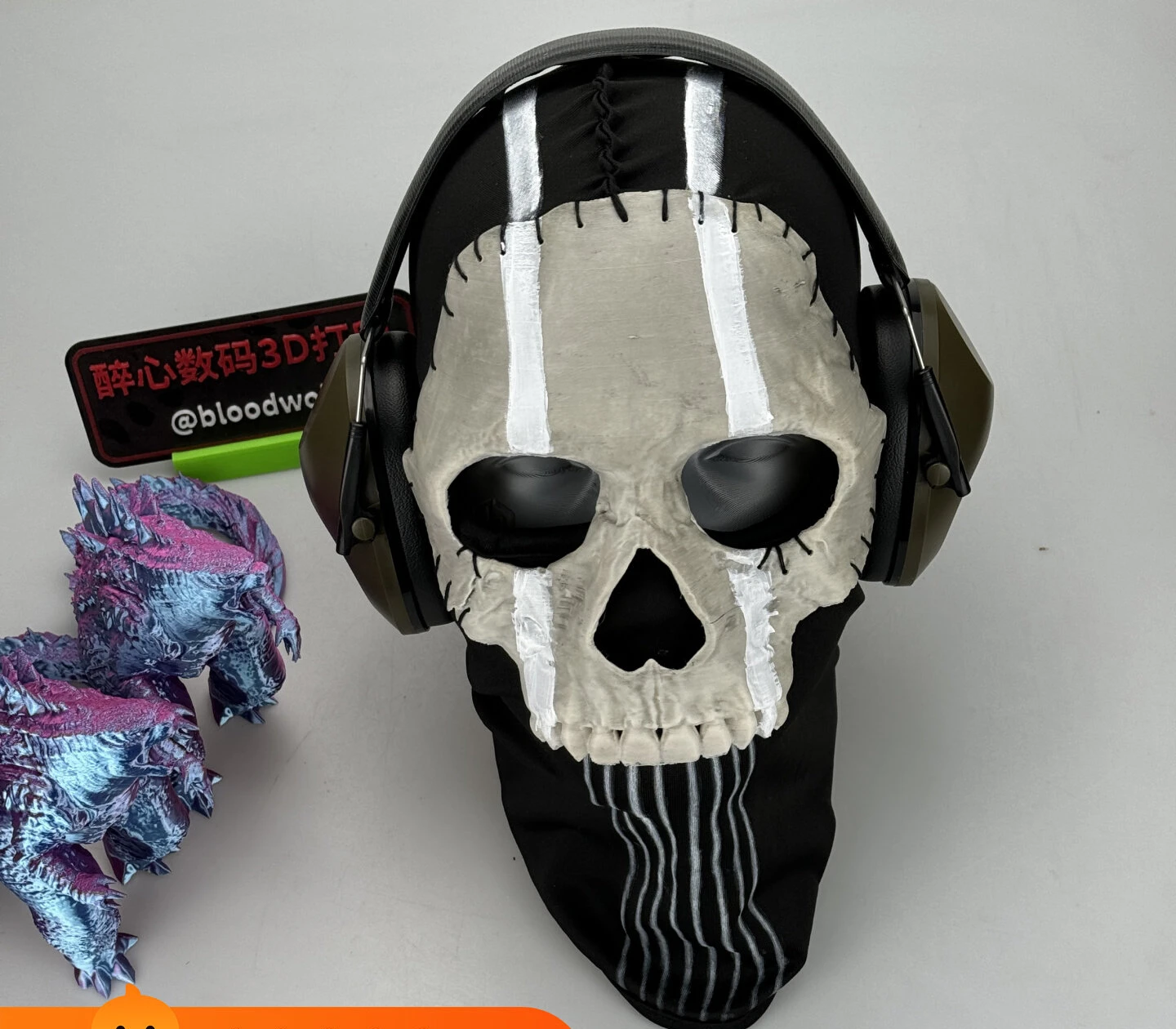 Irelia H Call of Dut ghost mask cosplay props nokk mask Rainbow