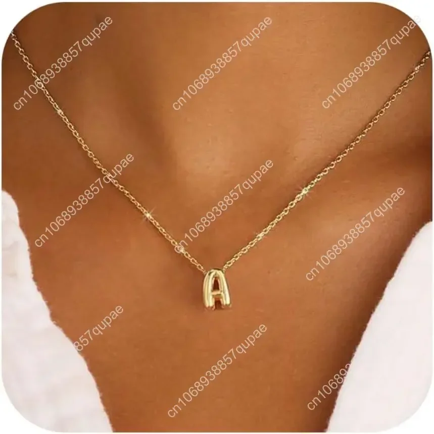 فقاعة إلكتروني قلادة القلائد الأولية للنساء اسم قلادة شخصية فقاعة قلادة قلادة لذيذ سحر القلائد المحملة #1