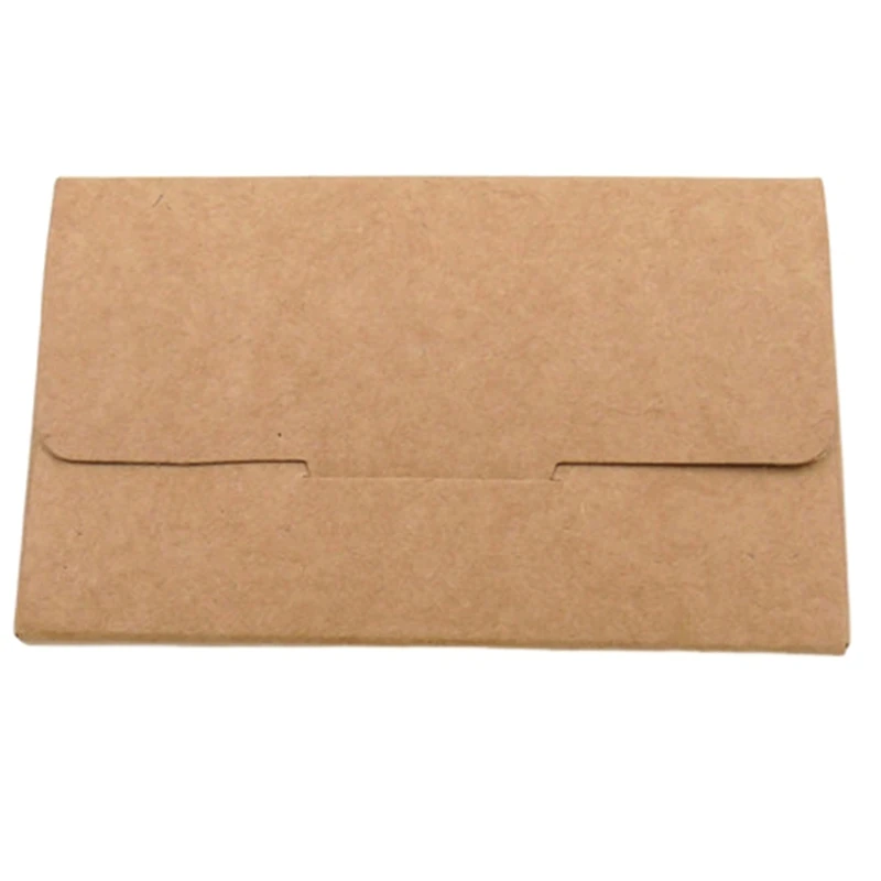 50pcs Retro Envelope 350g Paper Buckle Envelopes for Wedding Invitations & Business Supplies Khaki