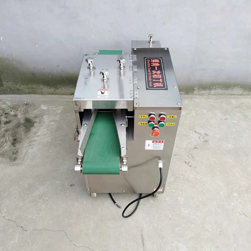 آلة قطع مكعبات الدجاج متعددة الوظائف / قطاعة اللحوم / مقص مكعبات لحم البقر الأوتوماتيكية